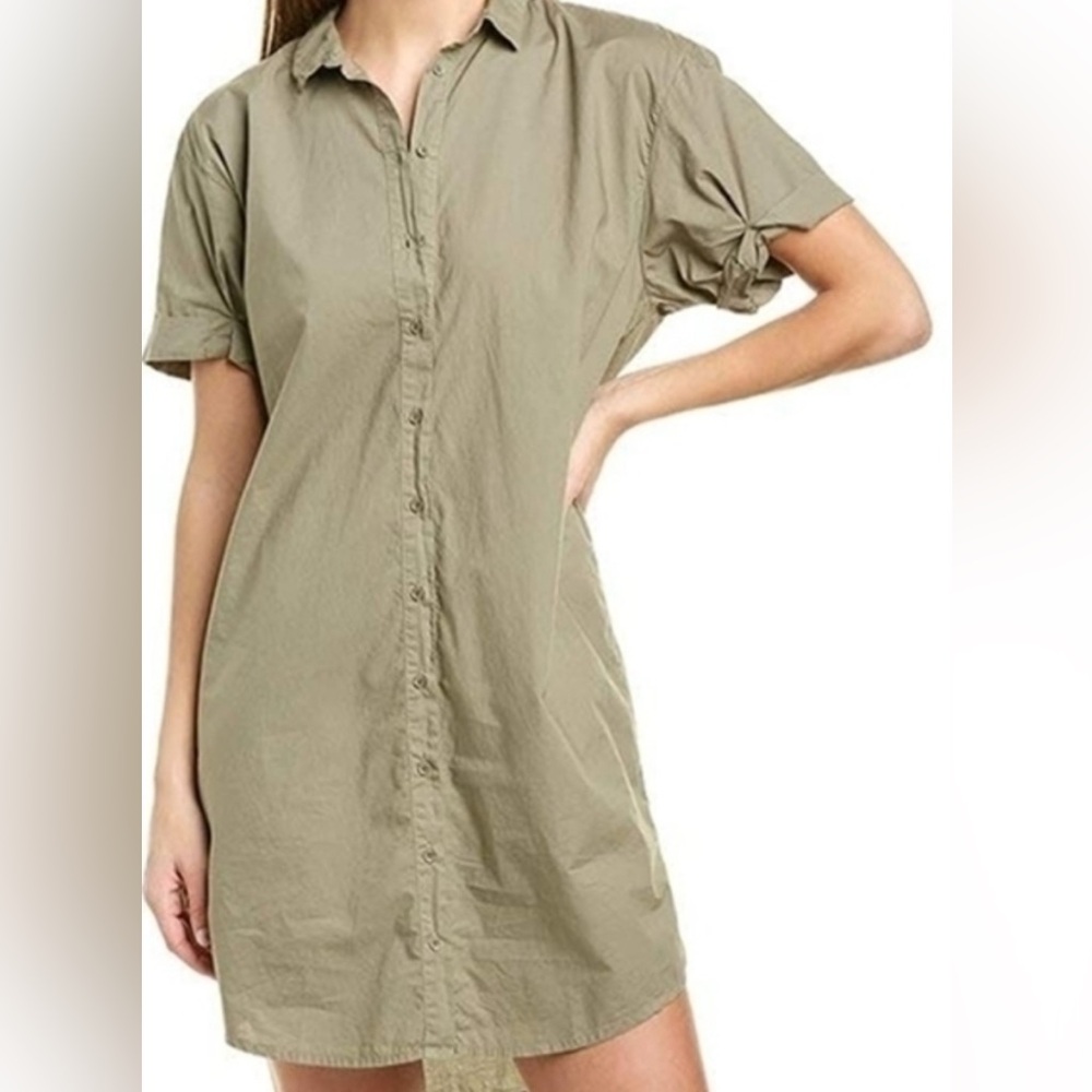 NATIONS Luna Olive Green Lena Shirtdress‎ Size Medium.